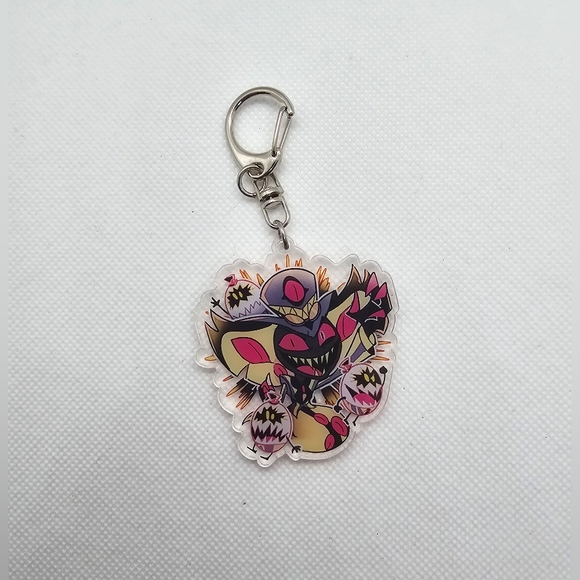 Hazbin Hotel Keychains! Angel Dust, SirPentious, Egg Bois, Cherry Bomb, Fat Nug - Picture 2 of 14